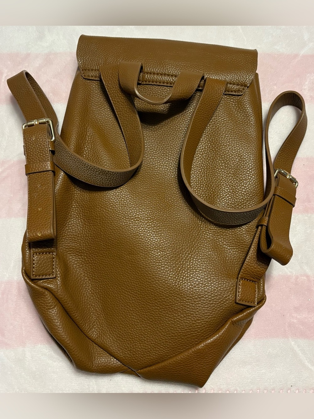 Brown Pebbled Backpack - Picture 6 of 6